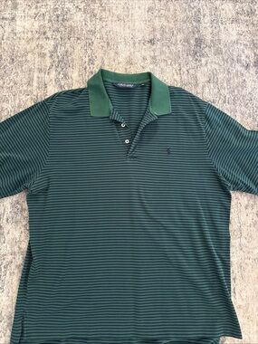 Polo by Ralph Lauren Dark Green Striped Polo Shirt